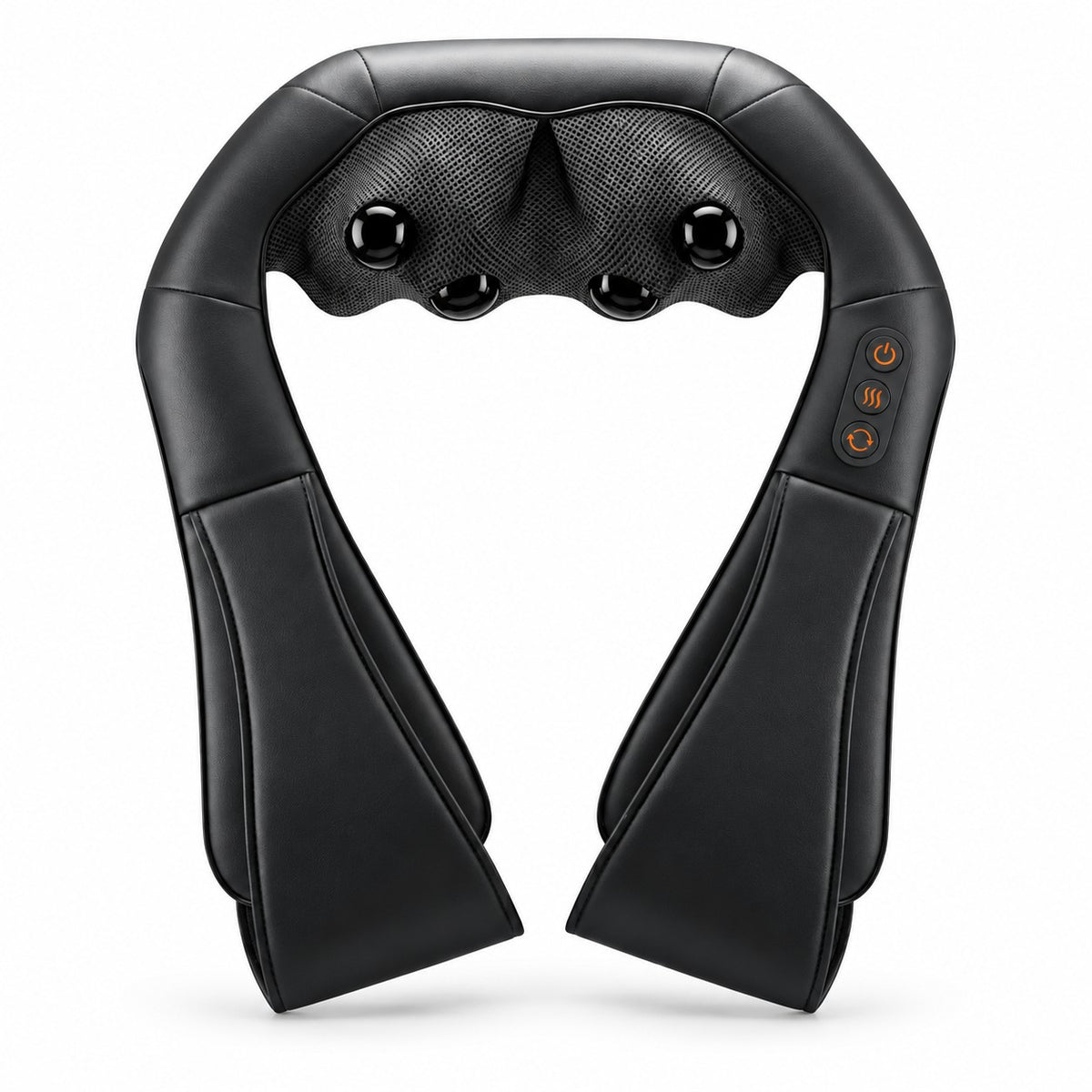 Shiatsu neck massager with heat