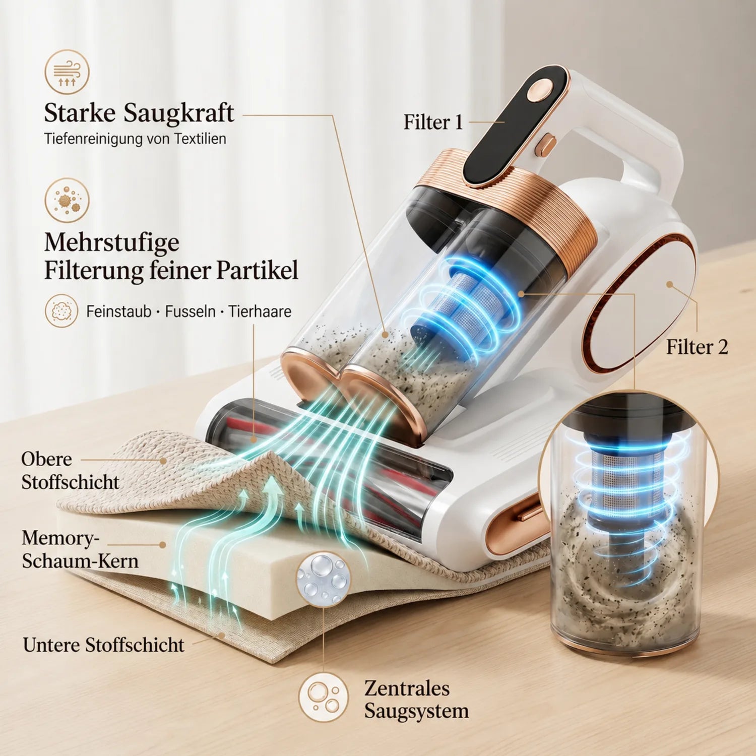 Engineered for deep fabric cleaning
