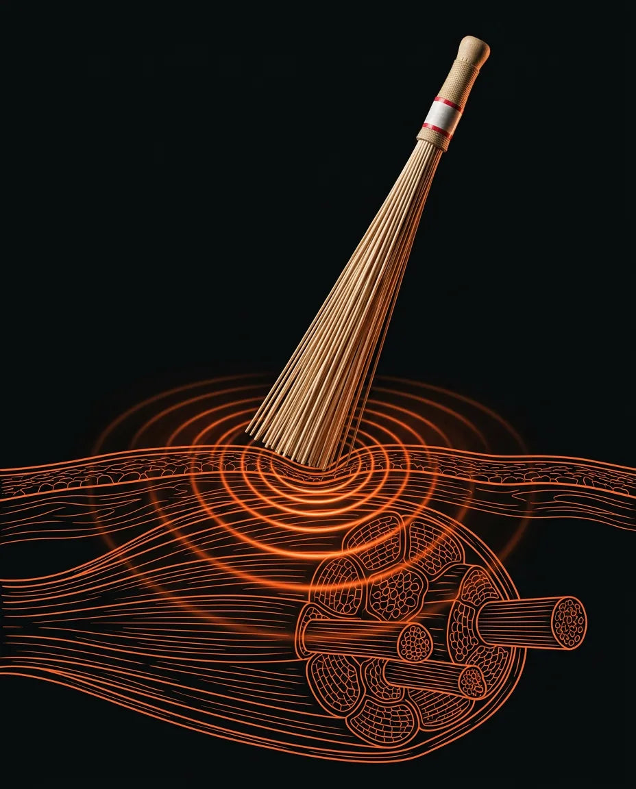 Percussive massage, the ancient way