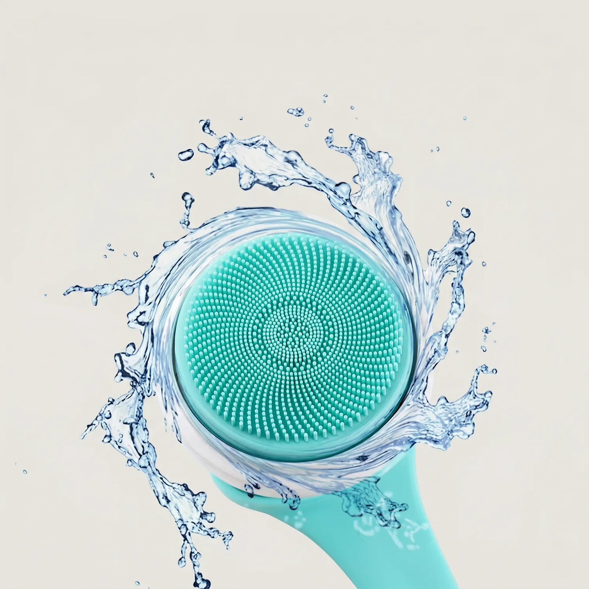 Soft silicone brush surface
