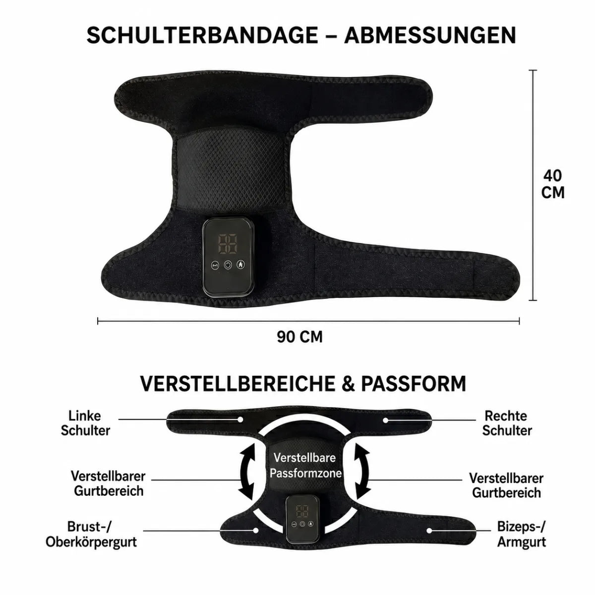 Fit of the shoulder wrap