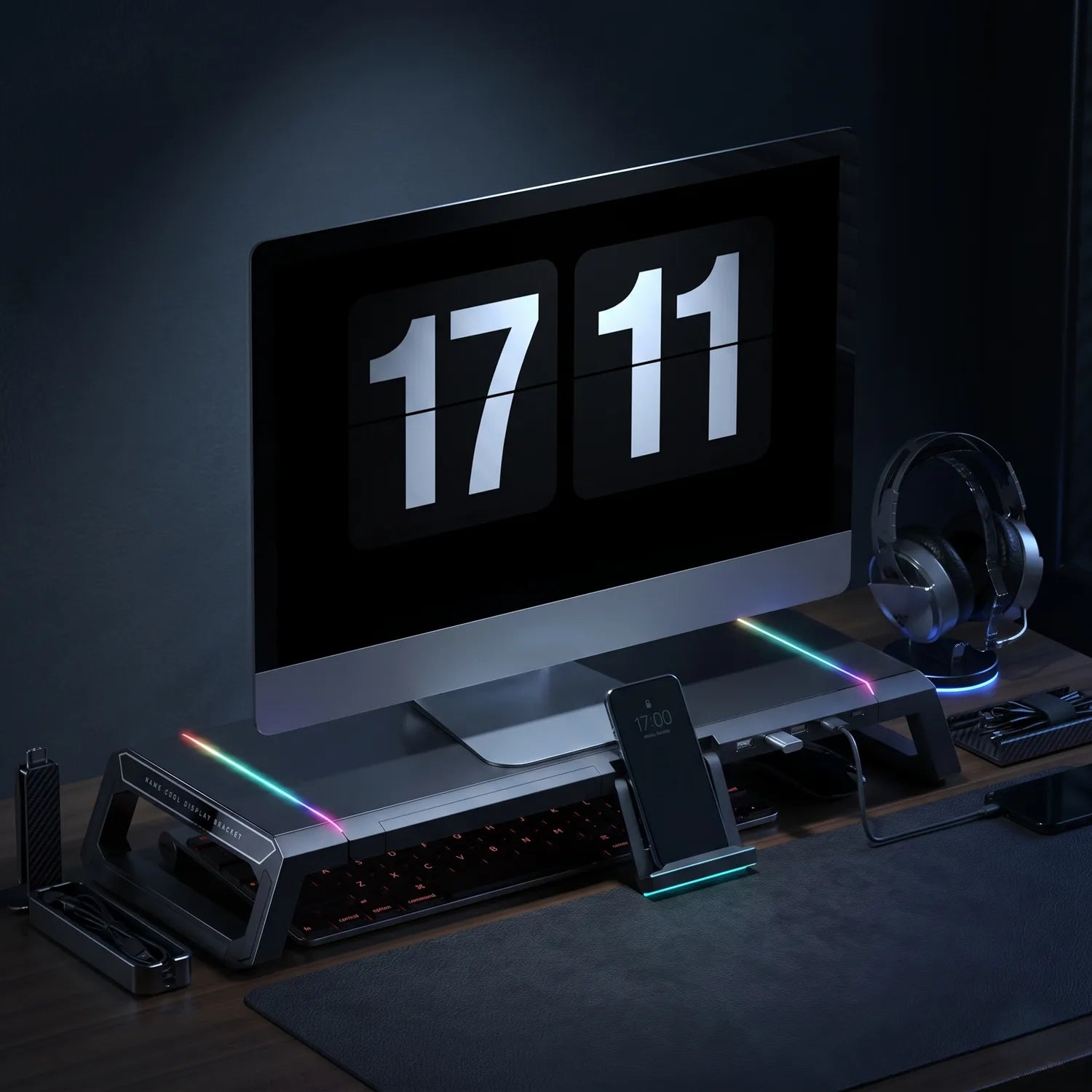 Give your desk modern ambient lighting