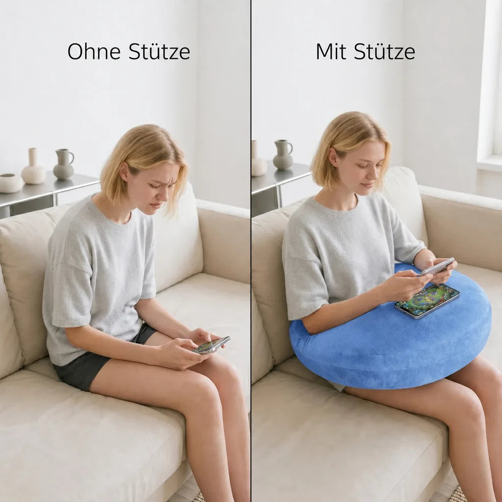 Tired arms, hunched posture?