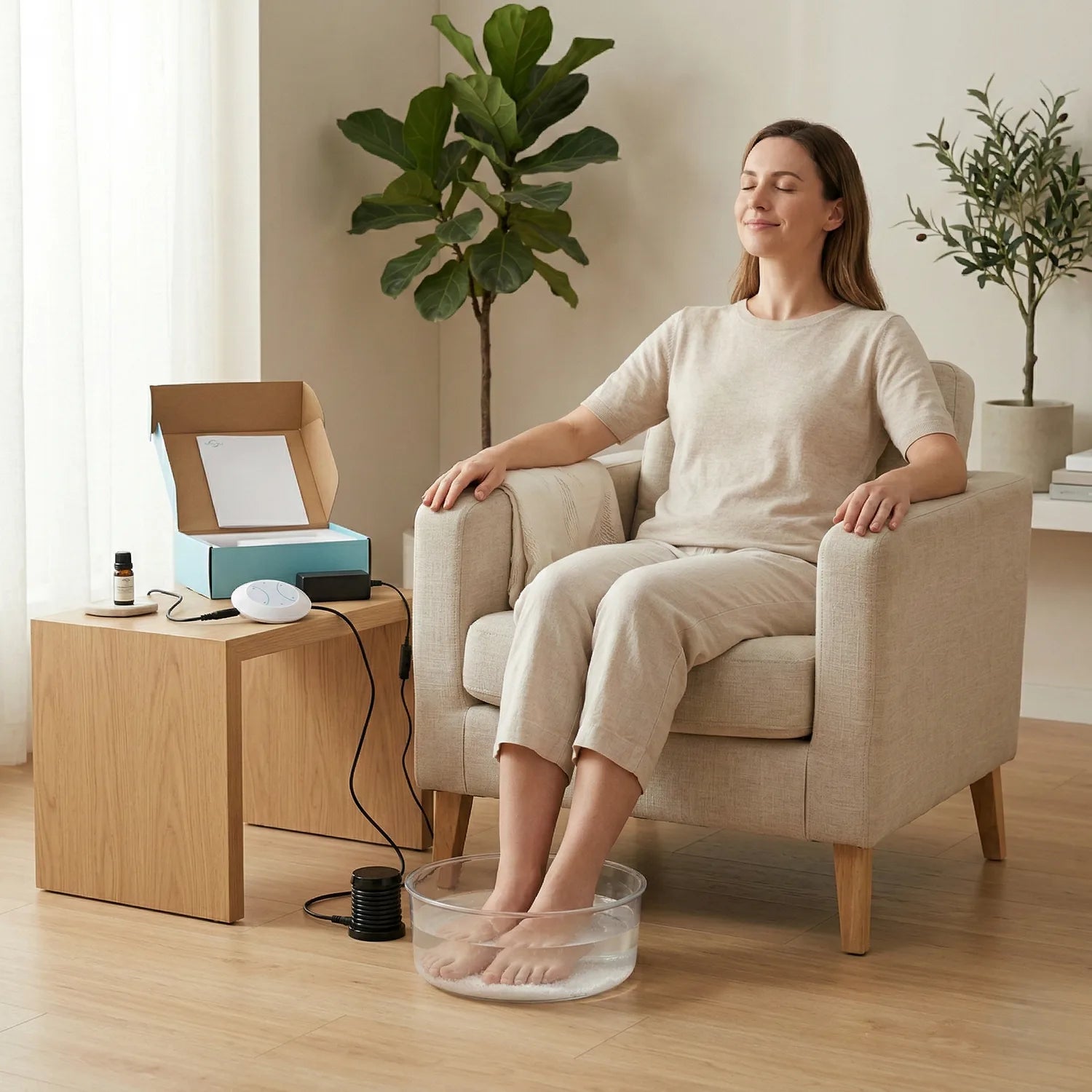 A practical foot bath solution