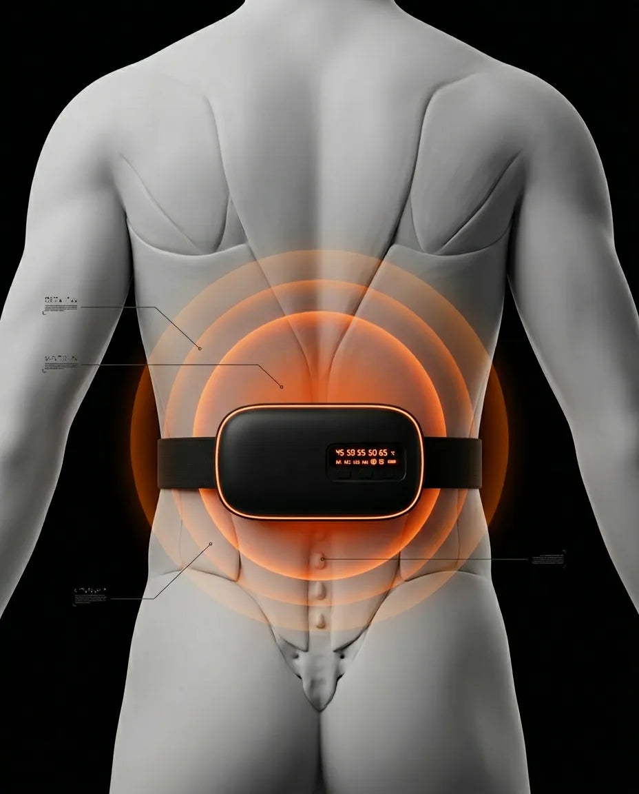Targeted warmth for lower back & abdominal comfort