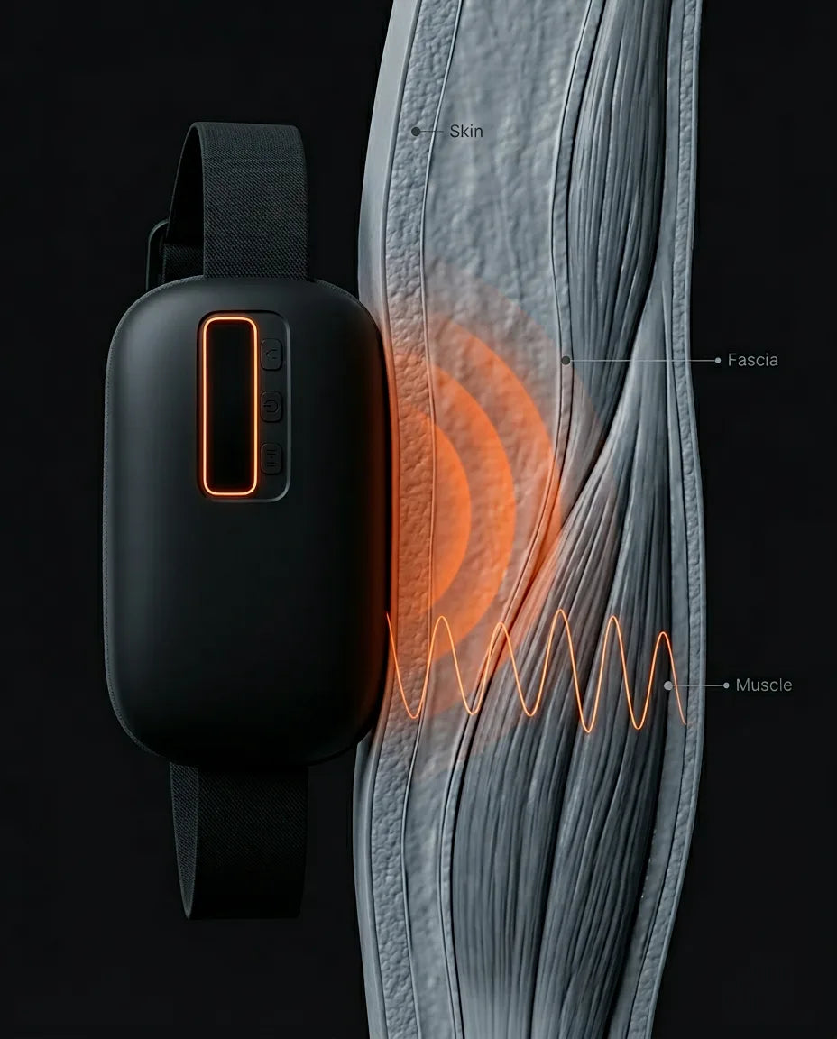 Vibration massage: gently release tension