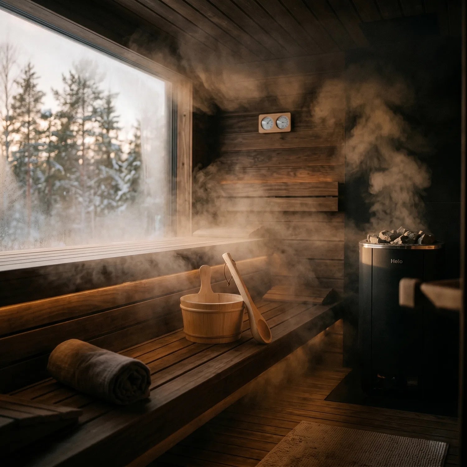 Bring a spa-like feel to your sauna space