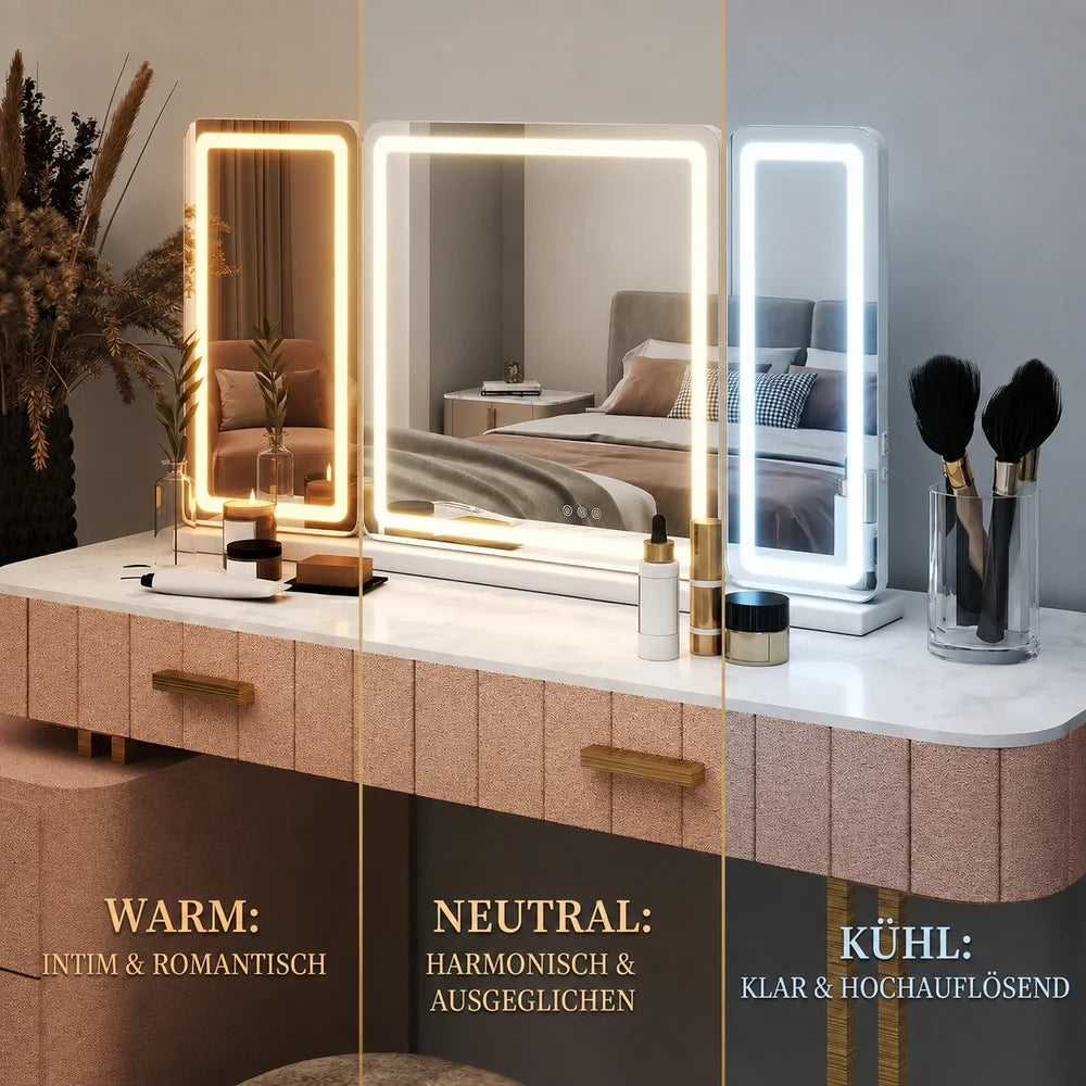 Adjustable light for makeup, skincare & content