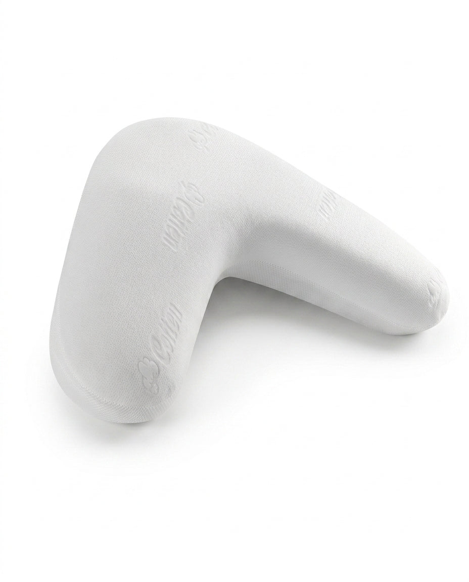 Oreiller en mousse à mémoire de forme pour dormeurs sur le côté – forme en V pour la tête, la nuque et les jambes – image du produit 1