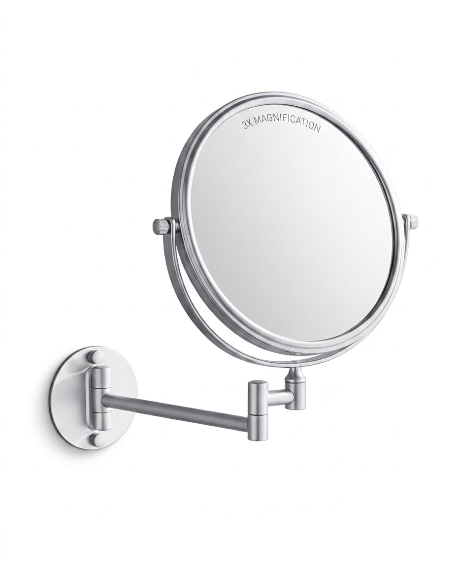 3x Magnifying Vanity Mirror – Extendable Wall Mirror for Grooming – product image 1