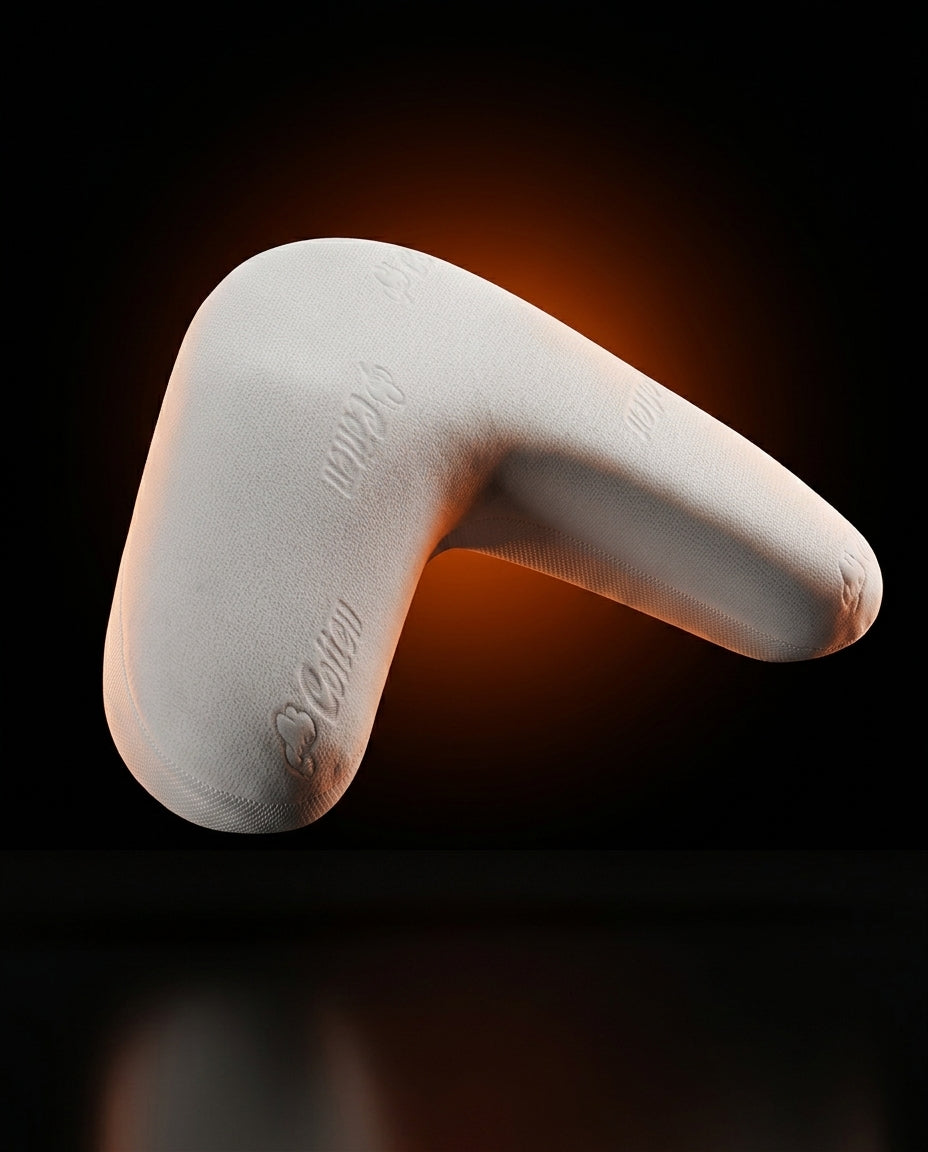 Oreiller en mousse à mémoire de forme pour dormeurs sur le côté – forme en V pour la tête, la nuque et les jambes – image du produit 2