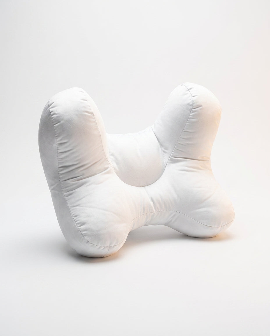 Oreiller pour dormir sur le côté avec creux pour la tête – oreiller beauté conçu contre les plis du sommeil – image du produit 1