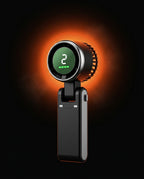 Ventilateur portatif turbo avec affichage numérique – pliable et rechargeable par USB-C – image du produit 2
