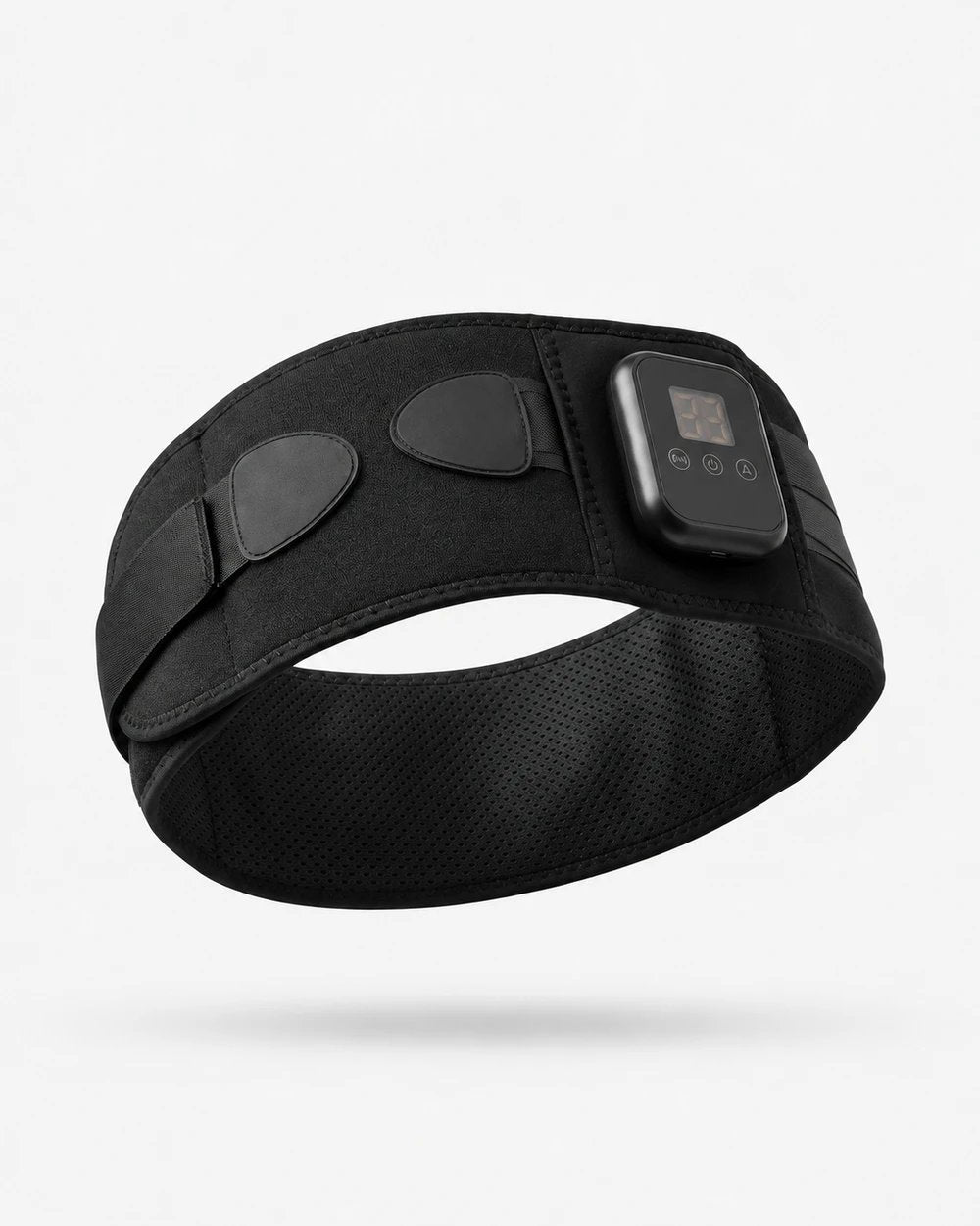 Ceinture chauffante de massage sans fil – ceinture noire avec fermeture réglable