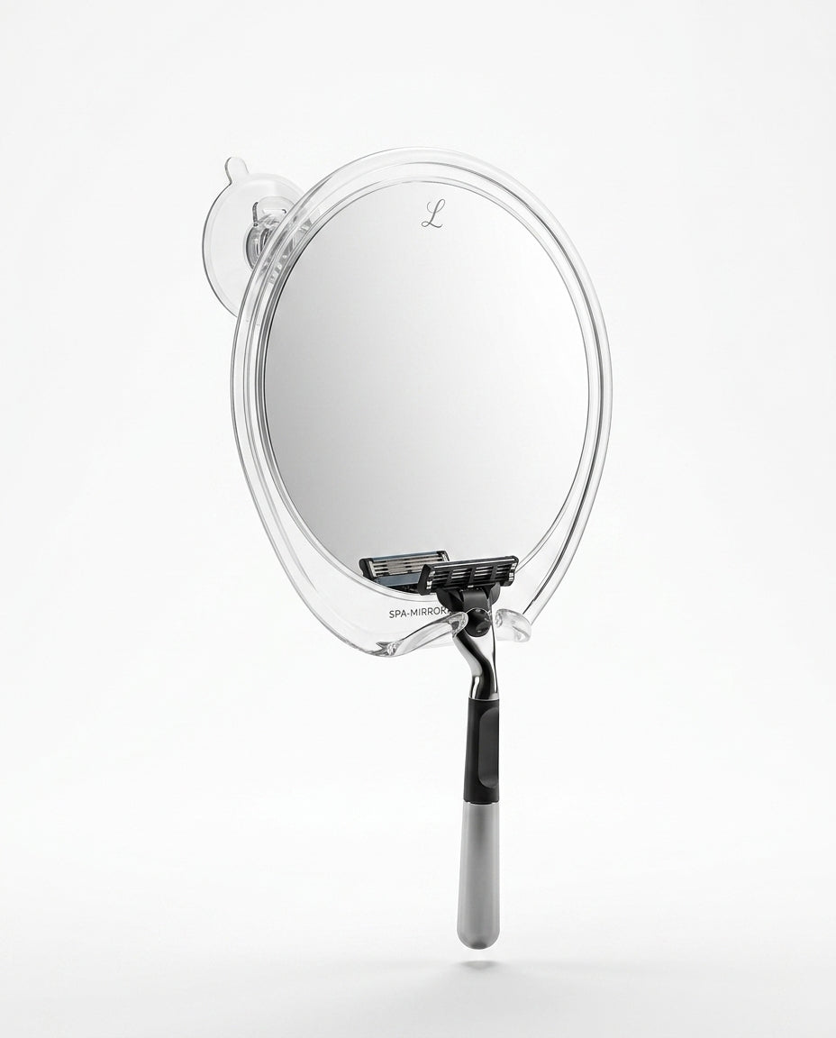 Fog-Free Shower Mirror with Razor Hook – Clear View While Shaving Thanks to a Strong Suction Cup – product image 1