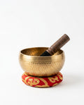 Handcrafted Copper Singing Bowl with Mallet and Cushion – for Meditation – product image 1