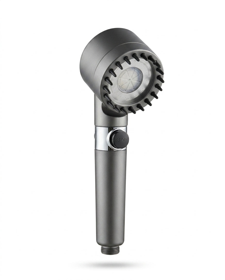 Filtered shower head for hard water – high pressure and tool-free installation – product image 1