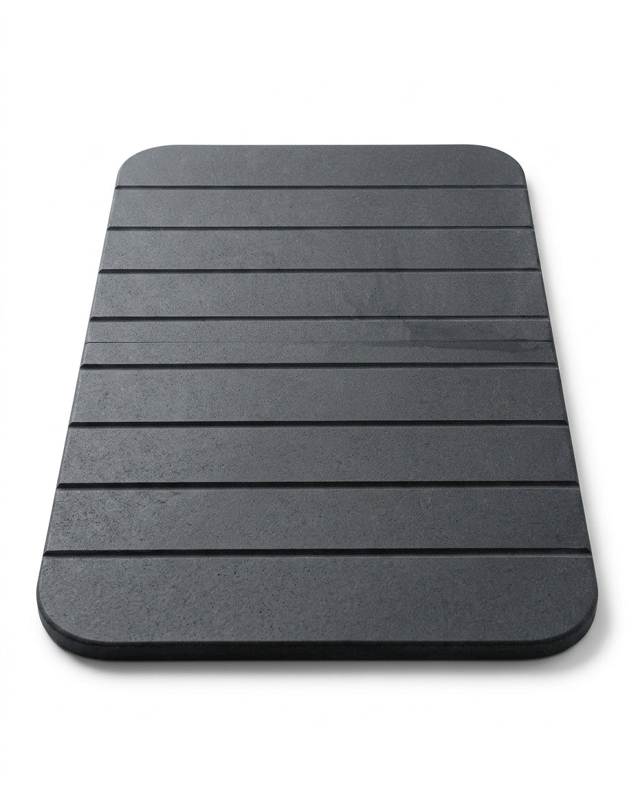 Foldable diatomite bath mat – ultra-absorbent, quick-drying and mould-resistant – product image 1