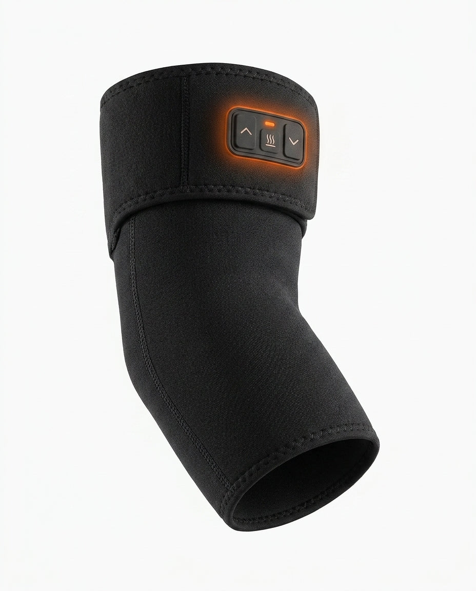 Coudière avec chaleur et massage – coudière noire avec panneau de commande latéral