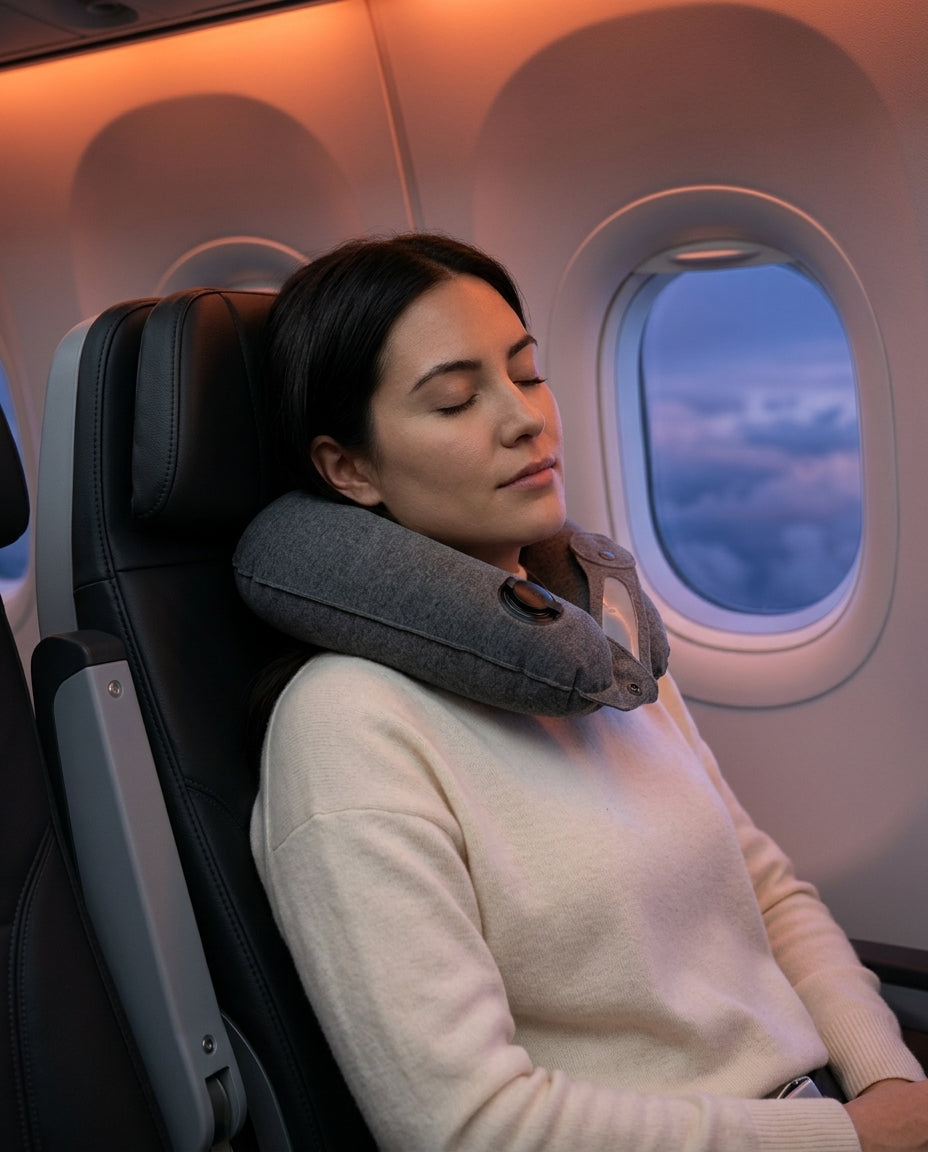 Neck Pillow for Plane and Car – Inflatable and Space-Saving for Restful Travel – product image 2