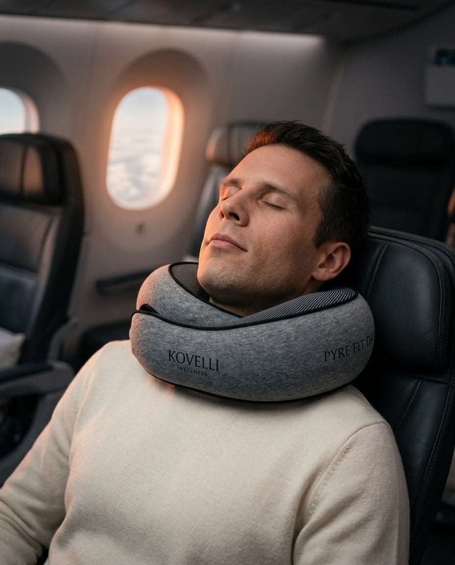 Memory Foam Travel Neck Pillow – Foldable with Clip for Flights and Trains – product image 2