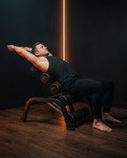 Back trainer with adjustable angle – stretching and core training at home – product image 2