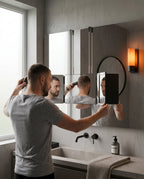 Miroir de beauté pliable à vue panoramique – pour la coiffure, la barbe et les soins – image du produit 2