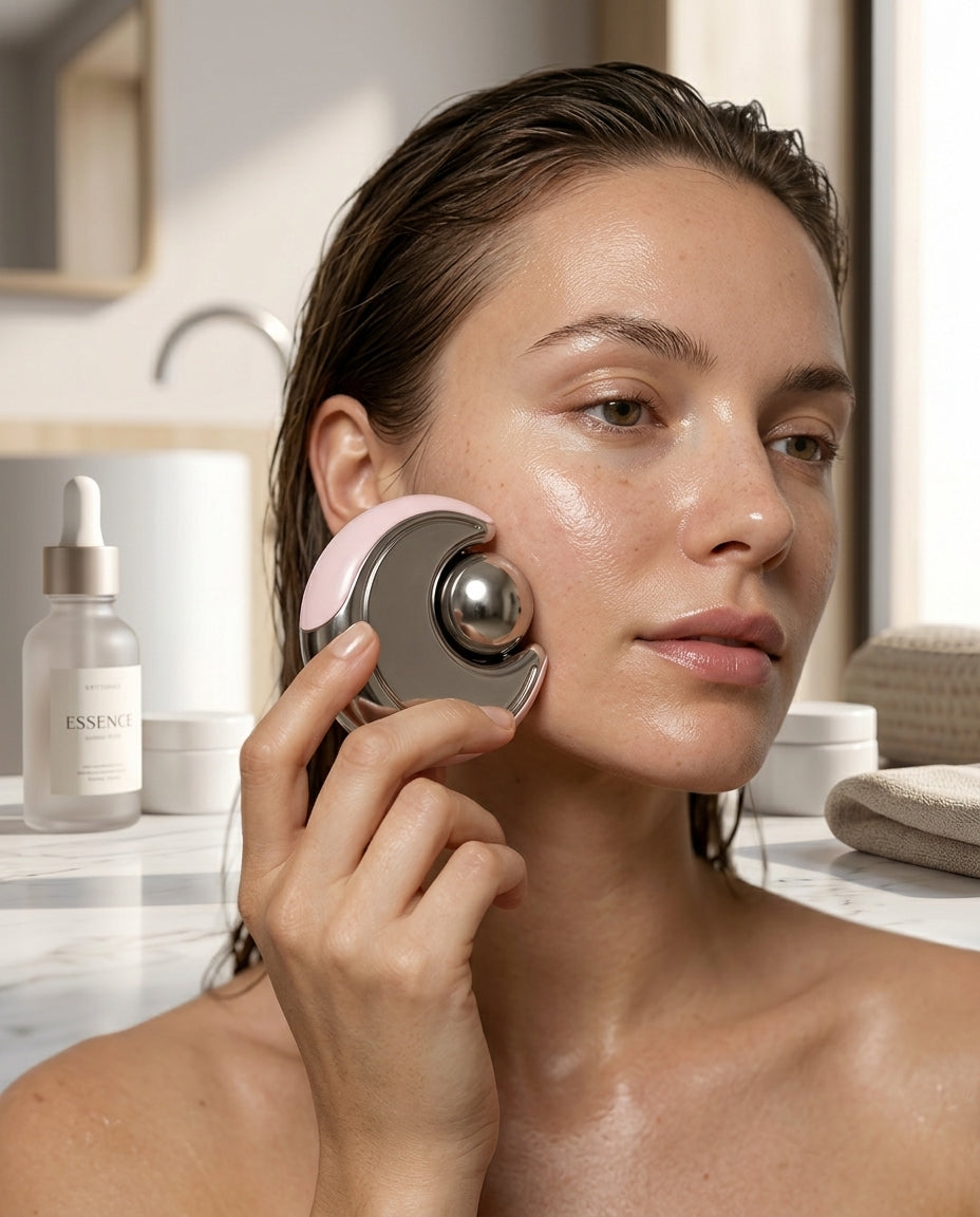 Stainless steel face roller – a cooling refresher for your face in the morning – product image 2