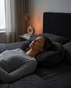 Oreiller cervical en forme d'œuf – soutien ergonomique pour dormeurs sur le dos et sur le côté – image du produit 3