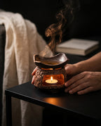 Lampe à parfum en céramique pour lampion – douce lueur de chandelle pour des soirées relaxantes – image du produit 2
