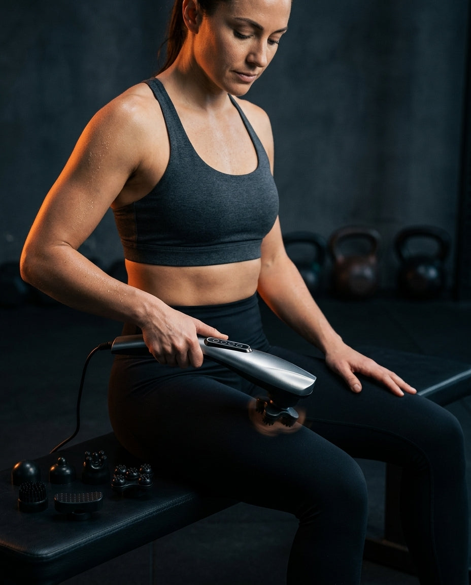 Pistolet de massage à embouts interchangeables – massage en profondeur pour les muscles et la récupération – image du produit 2