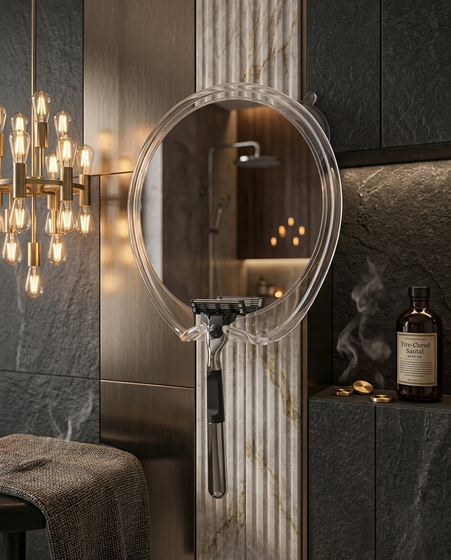 Fog-Free Shower Mirror with Razor Hook – Clear View While Shaving Thanks to a Strong Suction Cup – product image 2
