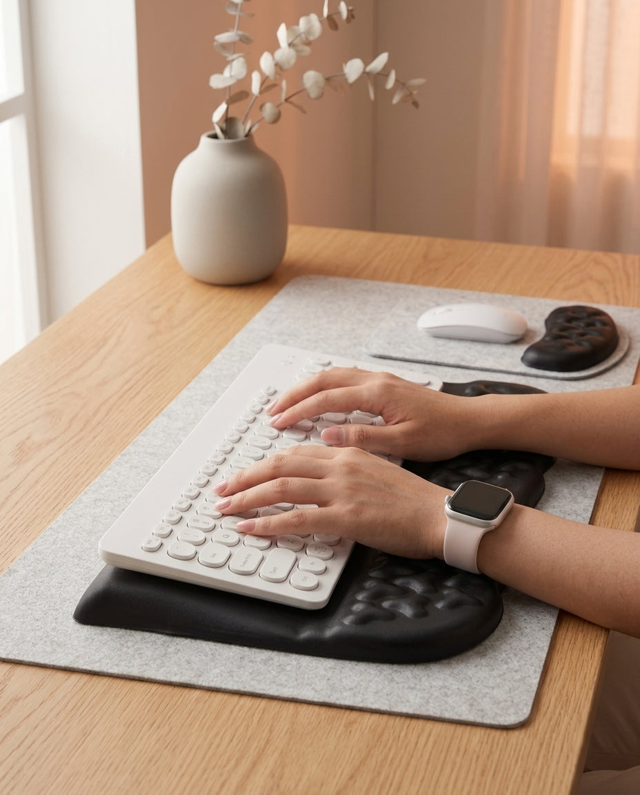 Wrist rest for keyboard and mouse – pressure-relieving wrist support – product image 2