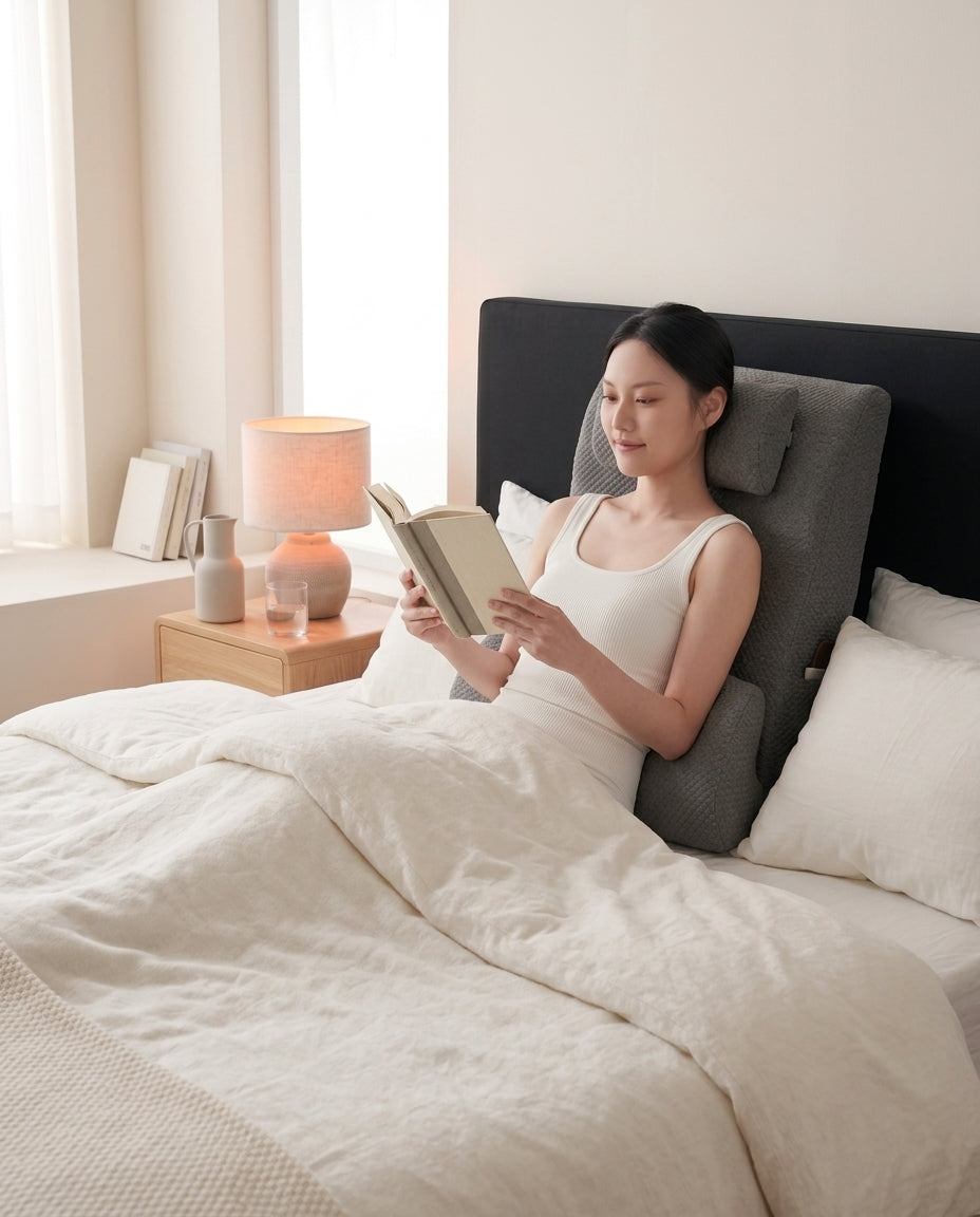 Wedge Pillow with Detachable Headrest – Sit Upright and Read in Bed – product image 2