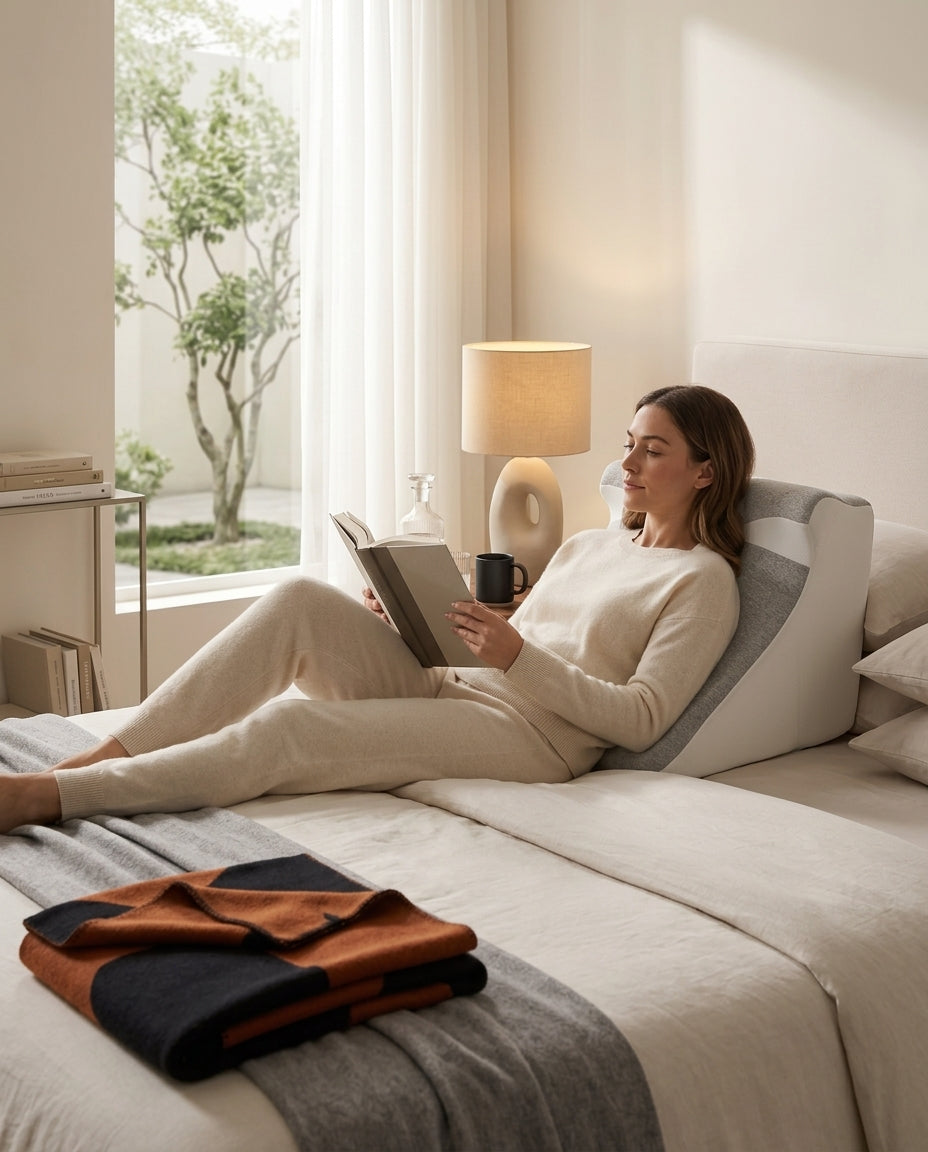 Adjustable Memory Foam Wedge Pillow – Back Support for Reading and Raising Your Legs – product image 2