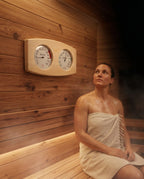 Wooden Sauna Thermometer and Hygrometer – Heat and Humidity at a Glance – product image 3