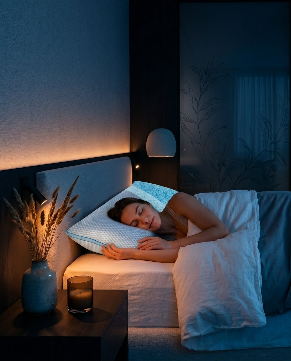 Memory foam pillow with adjustable fill – custom height for restful sleep – product image 2