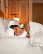 Side sleeper pillow with head cradle – beauty pillow designed against sleep creases – product image 2