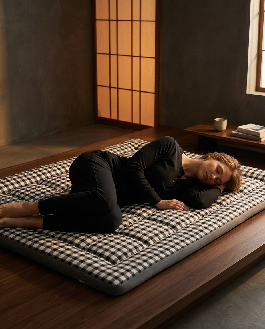 Folding Mattress for Guests and Yoga – Padded Floor Mattress That Stores Away Easily – product image 3