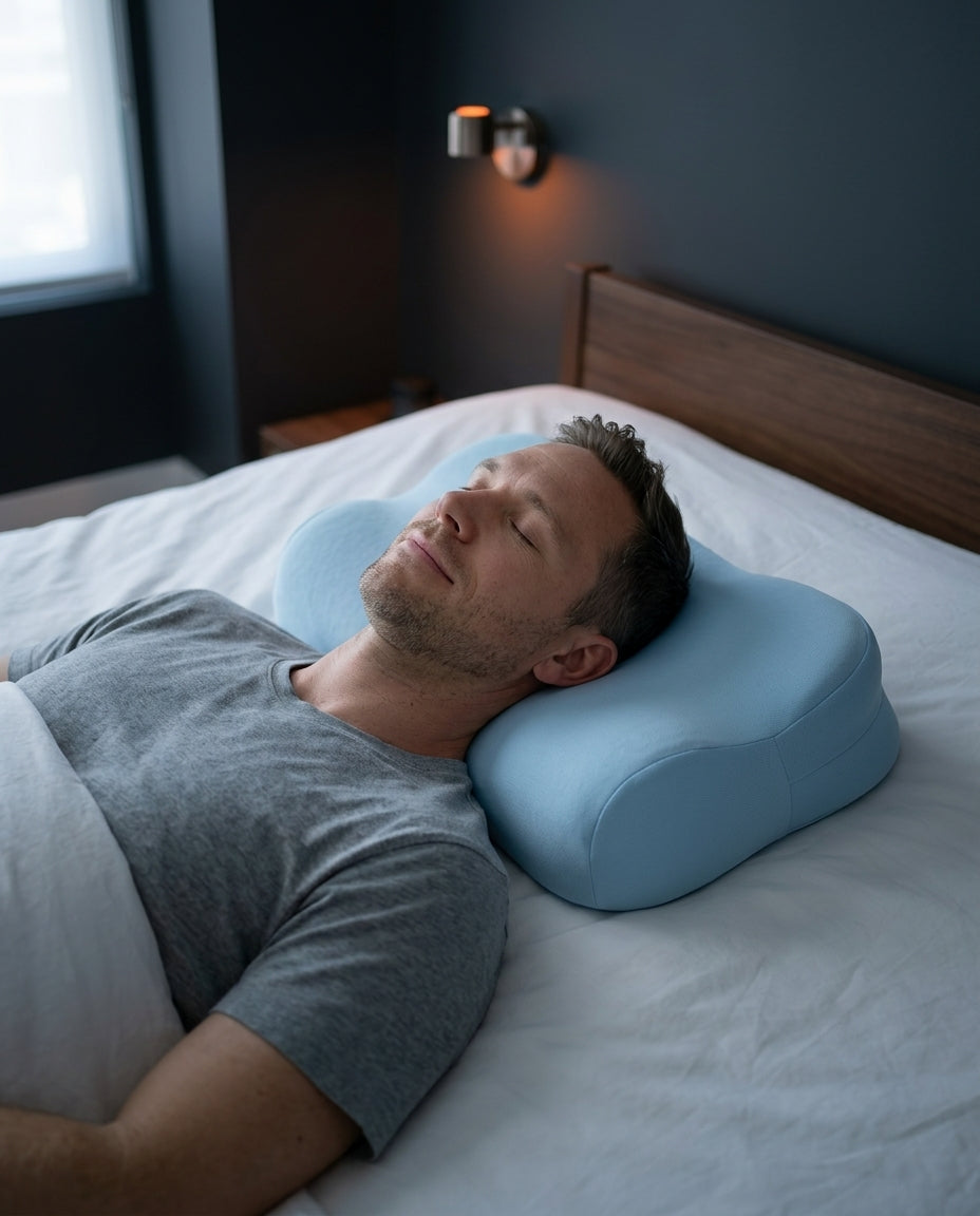 Neck support pillow with cloud contour – gentle support for back and side sleepers – product image 3