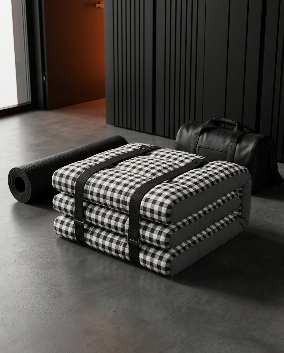 Folding Mattress for Guests and Yoga – Padded Floor Mattress That Stores Away Easily – product image 4