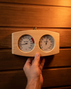 Wooden Sauna Thermometer and Hygrometer – Heat and Humidity at a Glance – product image 4