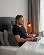 Bed backrest – structured support with side bolsters and neck roll – product image 3