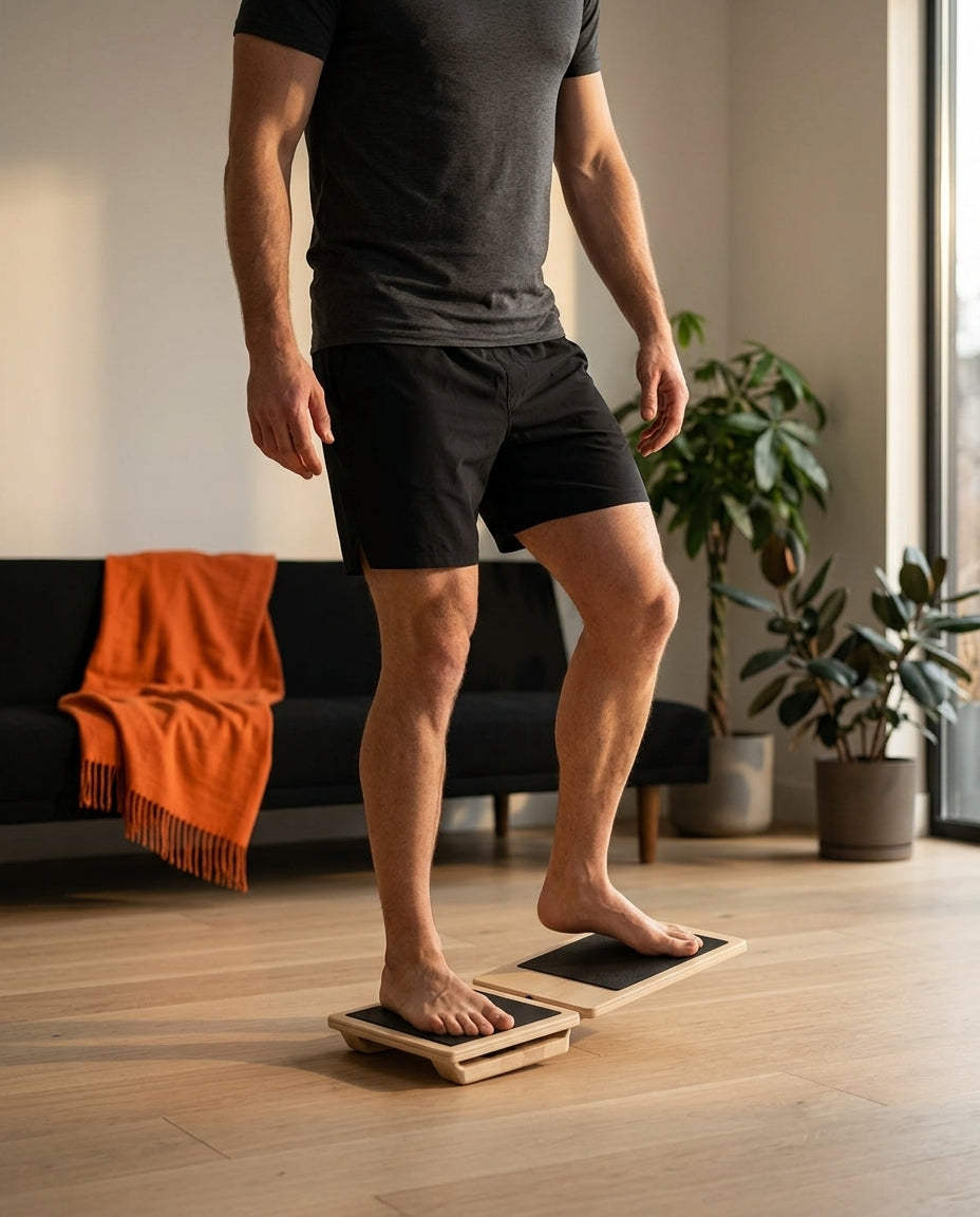 Wooden balance board – strengthen your ankles and train your balance for sports and everyday life – product image 3