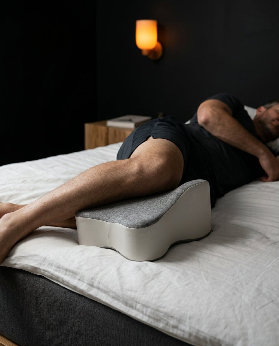 Memory foam knee pillow for side sleepers – keeps hips and spine aligned – product image 3