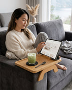 Sofa Armrest Tray with Rotating Phone Holder – Hands-Free Comfort on the Couch – product image 3