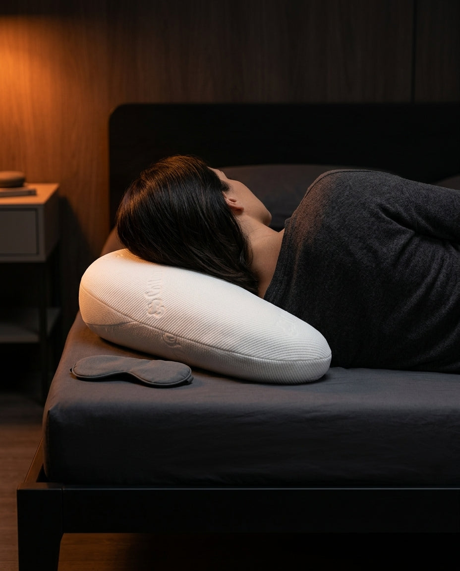 Oreiller en mousse à mémoire de forme pour dormeurs sur le côté – forme en V pour la tête, la nuque et les jambes – image du produit 4