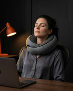 Memory Foam Travel Neck Pillow – Foldable with Clip for Flights and Trains – product image 3