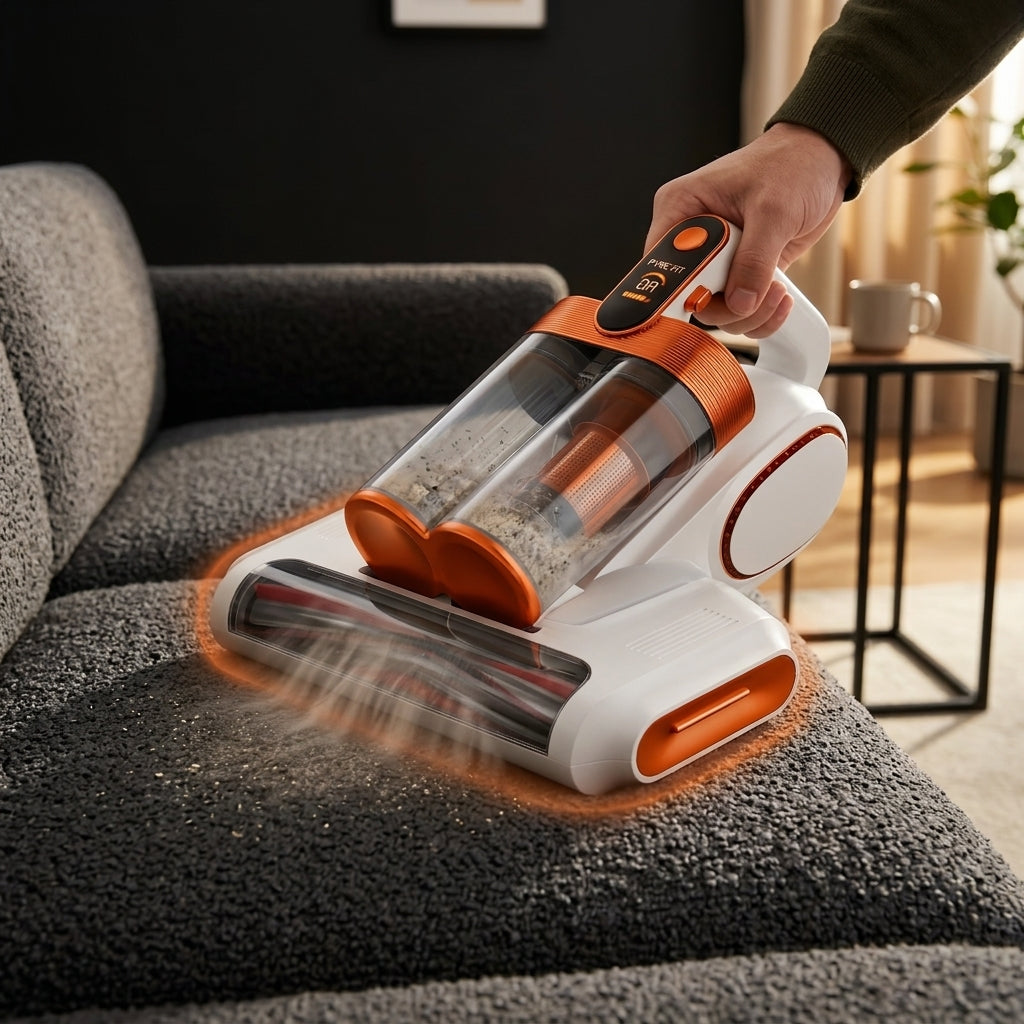 Mite vacuum for mattresses, sofas and upholstery – strong suction against dust in fabrics – product image 3