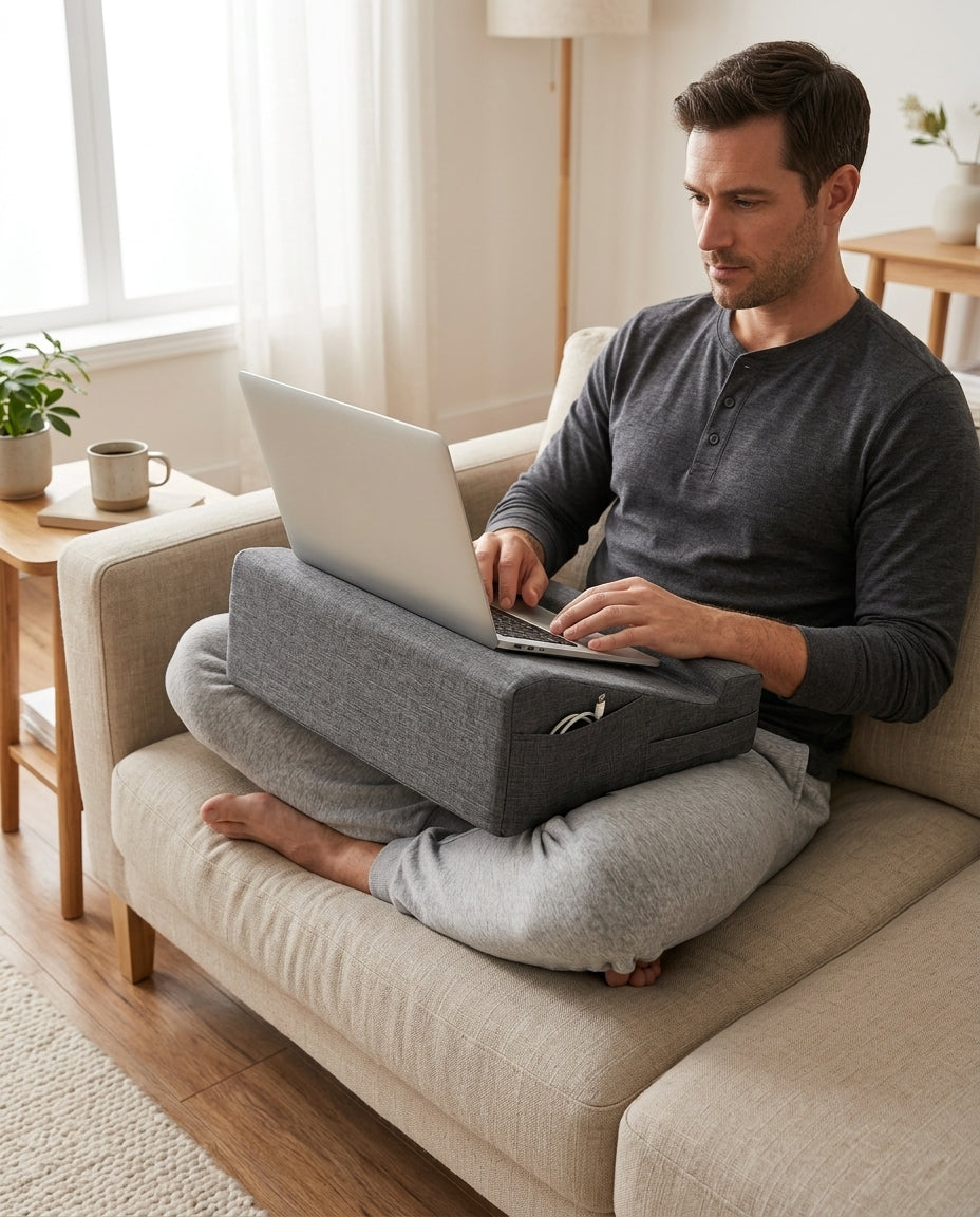 Tablet pillow with holder – hands-free reading and a comfy spot for your laptop – product image 3